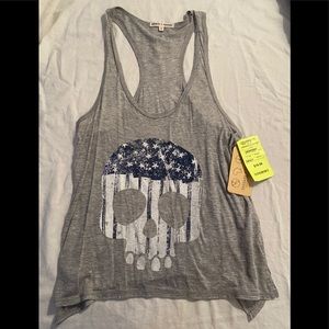 NWT Threads 4 Thought Skull Tank Top (Size S)